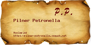 Pilner Petronella névjegykártya